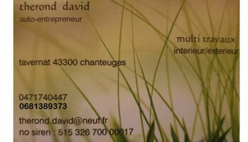 David THEROND MUTI TRAVAUX Intérieur-Extérieur