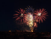 le feu d'artifice offert par la mairie