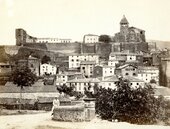 Chanteuges : Vue Nord-Ouest tour environ 1880