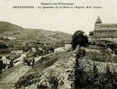 Chanteuges: Chemin du Péroux environ 1910