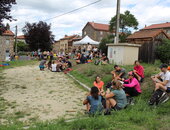Un repos sommaire avant la descente sur Saint Julien