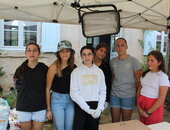 Sur le site de l'abbaye, la nouvelle association des "Chanteenagers" a préparé des crêpes