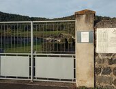 A l'entrée le plan avec les noms des allées